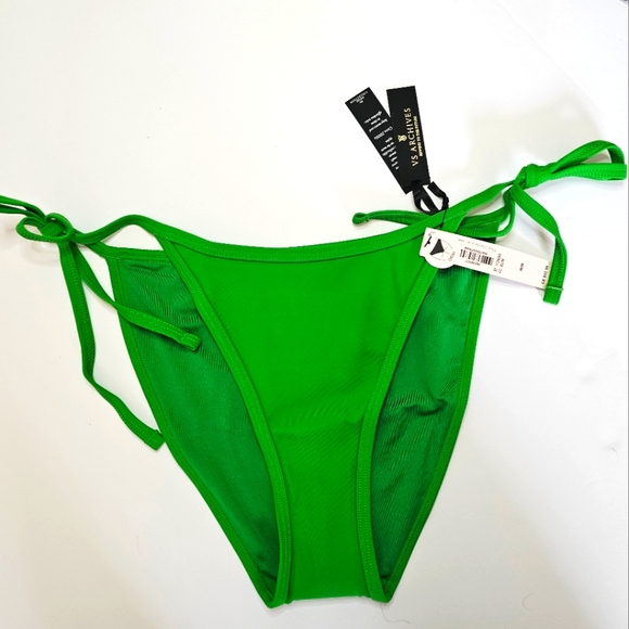 Victoria's Secret Archives Cheeky String Bikini Bottom Sz Medium Island Jade - Picture 4 of 7